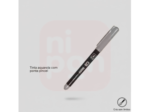 Caneta Marcador Brush Aquarelável CIS - Cinza 3C